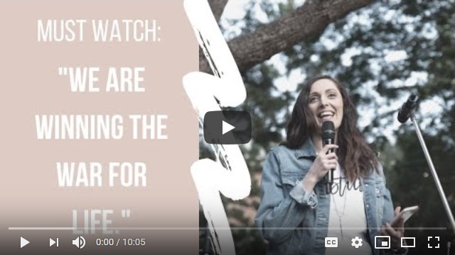 Must Watch Video – WE ARE WINNING THE WAR FOR LIFE” – Christy Johnston
